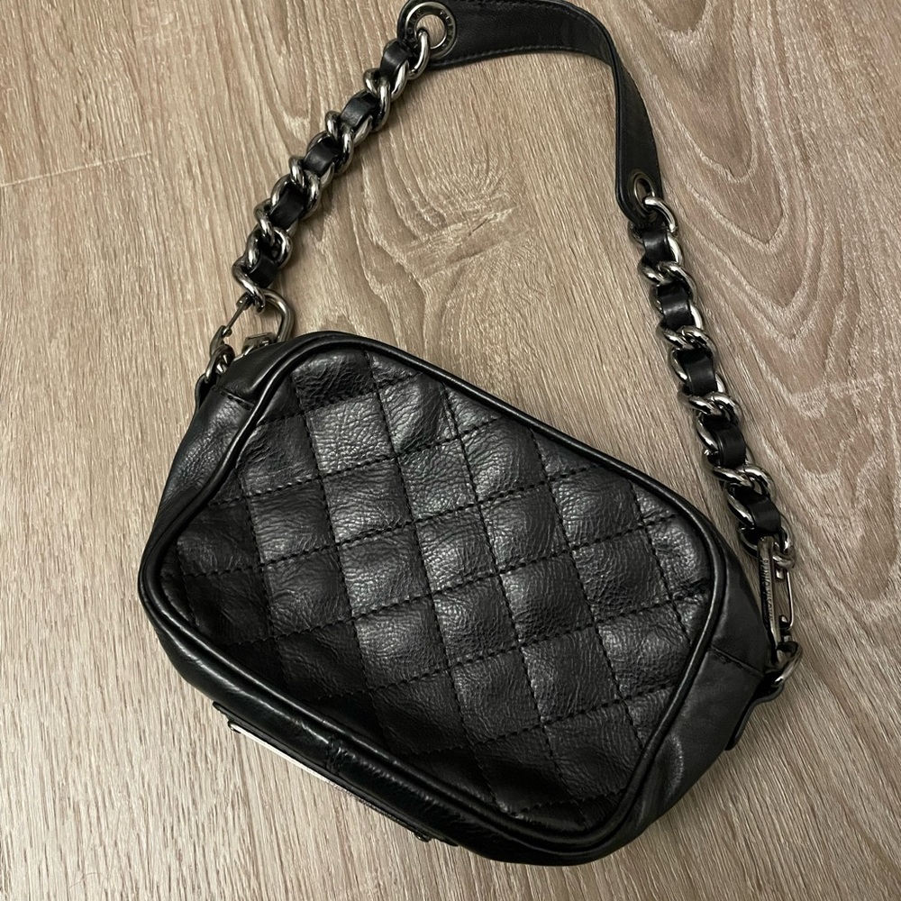 Plinio Visona Italian shoulder bag Quilted Leather